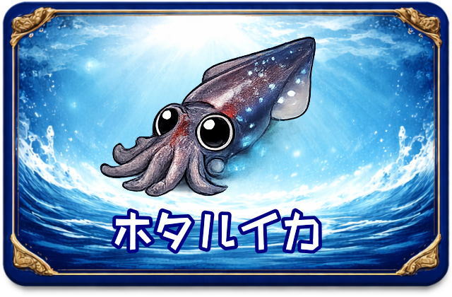 ホタルイカ｜魚あだ名メーカーの魚図鑑