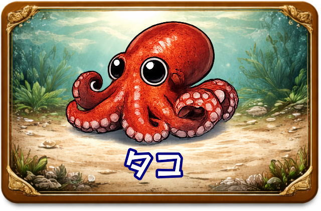 タコ｜魚あだ名メーカーの魚図鑑